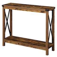 Durango Console Table, Barnwood/Black