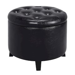 Designs4Comfort Round Storage Ottoman