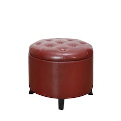 Designs4Comfort Round Storage Ottoman
