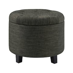 Designs4Comfort Round Storage Ottoman