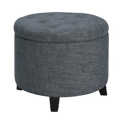 Designs4Comfort Round Storage Ottoman
