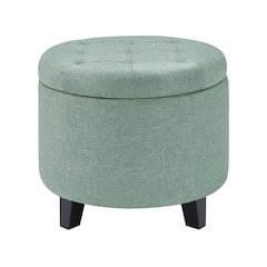 Designs4Comfort Round Storage Ottoman