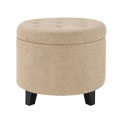Designs4Comfort Round Storage Ottoman