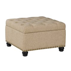 Designs4Comfort Herald Square Ottoman Coffee Table with Storage