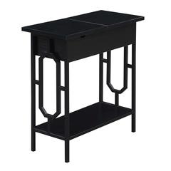 Omega Flip Top End Table with Charging Station*