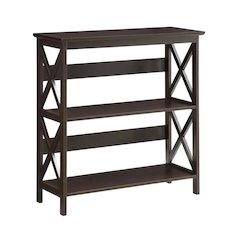 Wooden 3 Tier Bookcase with Sturdy Construction and Versatile Storage