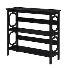 Wooden 3-Tier Bookcase with Non-Lead Base Paint for Stylish Storage