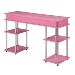 Laminated Student Desk, Steel Poles, Plastic Elements Suitable For Home Office