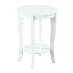 Round End Table with Smooth Surface and Compact Design