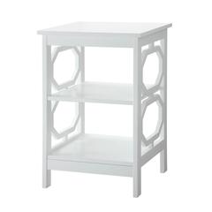 Omega End Table with Shelves