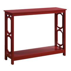 Omega Console Table, Cranberry Red