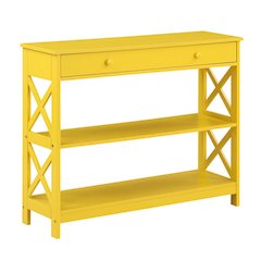 Oxford 1 Drawer Console Table with Shelves