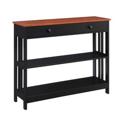 Mission 1 Drawer Console Table with Shelves