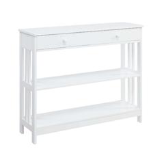 Mission 1 Drawer Console Table with Shelves