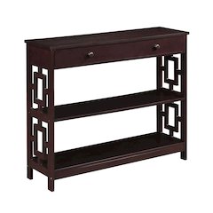 Town Square 1 Drawer Console Table, Espresso