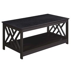 Titan Coffee Table with Shelf, Espresso