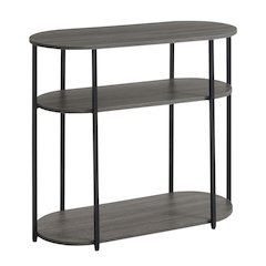 Designs2Go Simon 3 Tier Oval Entryway Hall Table