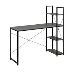 Multi-Function Office Desk, 2 Outlets And 2 Usb Ports For Convenient Workstation