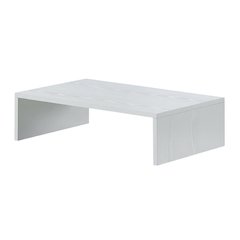 White TV/Monitor Riser for TVs up to 25 Inches with Melamine Veneer