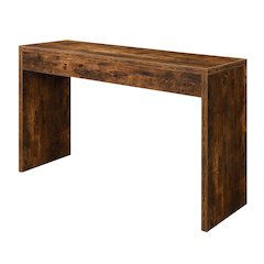 Console Desk, Brown, 48 Inch, Versatile, Woodgrain