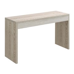 Console Desk Hall Table Wide Spacious Top, Versatile Use in White, 48" Length