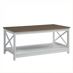 Driftwood White Coffee Table with MDF and Particle Board Top