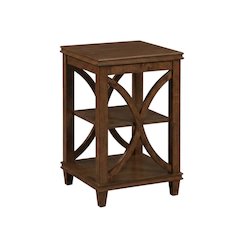 Modern End Table with Wooden Finish and Minimalist Design