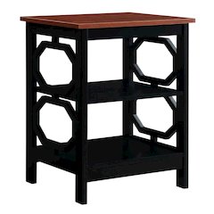 Wooden End Table with Sleek Design and Stable Construction