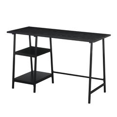 Designs2Go Trestle Wood Metal Desk with Removable Shelves