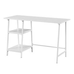 Designs2Go Trestle Wood Metal Desk with Removable Shelves
