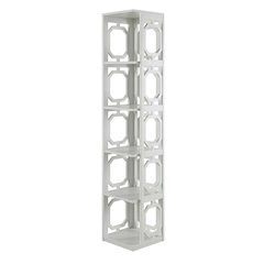 5-Tier Corner Bookcase with Durable Non-Lead Paint Finish