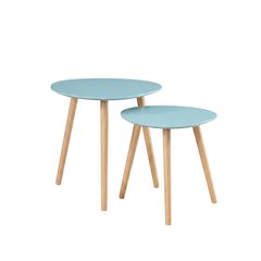 Wooden End Tables with Smooth Finish for Living Room and Bedroom