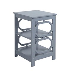 Black End Table with Modern Design and Solid Construction
