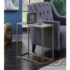 Gold Coast Faux Marble Chairside Table