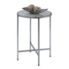 Gold Coast Faux Marble Round End Table