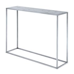 Gold Coast Faux Marble Console Table