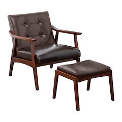 Take a Seat Natalie Accent Chair and Ottoman Set