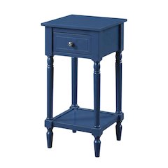 Traditional style accent table with drawer and shelf for living room use