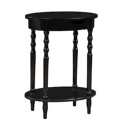 Classic Accents Brandi Oval End Table with Shelf