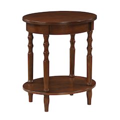 Classic Accents Brandi Oval End Table with Shelf