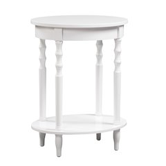 Classic Accents Brandi Oval End Table with Shelf