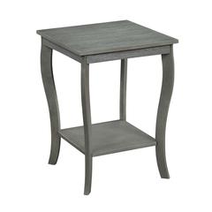 American Heritage Square End Table, Wirebrush Dark Gray