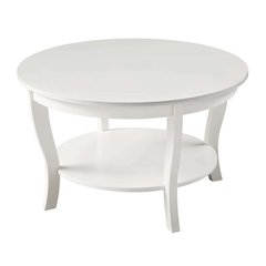 American Heritage Round Coffee Table with Shelf