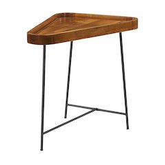Lunar Triangle Wedge End Table