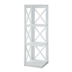 Modern 3-Tier Corner Bookcase with Durable Non-Lead Base Paint