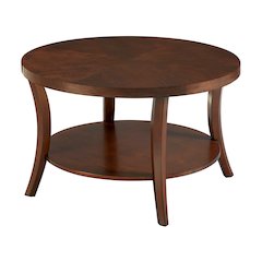 Charleston Round Coffee Table with Shelf