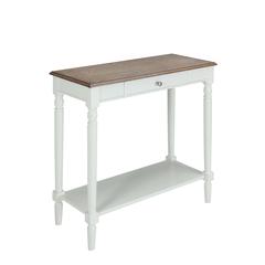 French Country Hall Table with Drawer and Shelf