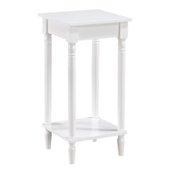 French Country Kim End Table with Shelf