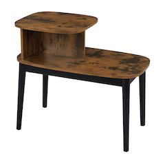Maxwell Mid Century 2 Tier Chairside End Table