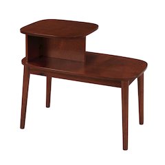 Maxwell Mid Century 2 Tier Chairside End Table